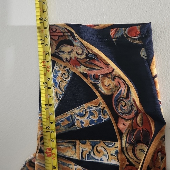 Cepas Dress Size 2XL Tunic Keyhole Western Wagon Wheel Floral - Picture 10 of 10